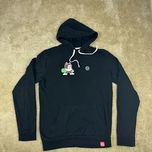 Marine Layer Mens light Hoodie Small Black Pullover Long Sleeve Graphic Ahoy - Picture 1 of 11