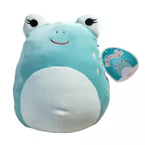 Peluche Squishmallows Novi The Frog 12” verde azulado Walgreens exclusivo Pascua 2021 - Imagen 1 de 6