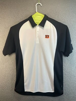 Cincinatti Bengal Football NFL Apparel Short Sleeve  Polo Shirt Men's Medium - Image 1 of 4