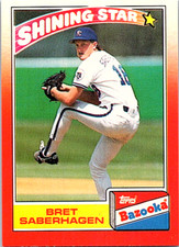 1990 Topps Bazooka Shining Stars Baseball #4 Bret Saberhagen Royals 