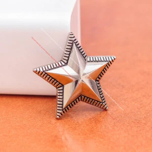 10X Plata Western Ranger Star Rodeo Silla de Cuero Artesanal Concho Tornillador - Imagen 1 de 33
