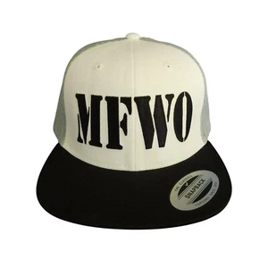 Magnaflow Snapback Baseball Cap MFWO Mesh schwarz weiß 6 Panel Trucker Freizeit Mütze - Bild 1 von 9