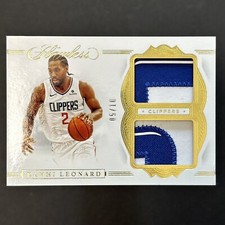 2019-20 Kawhi Leonard GOLD #/10 Flawless DP-KLE DUAL PATCH