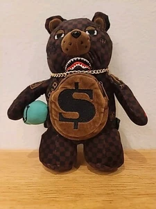 SPRAYGROUND "Offended" Money Bear Rucksack Tasche Lim. Ed. 8x10 fehlende Riemen  - Bild 1 von 8