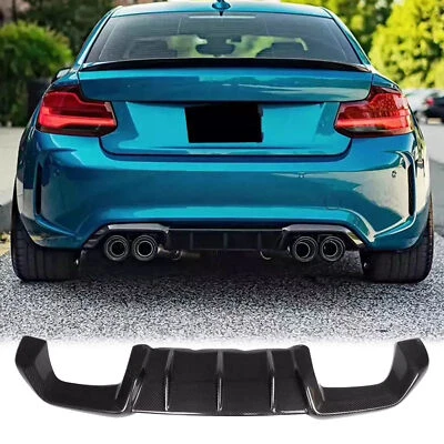 REAL Carbon Fiber Rear Bumper Diffuser Lip Kit For BMW F87 M2 Coupe 2DR 2016-20 - Image 1 of 4