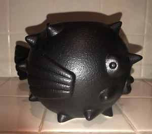 Taza Tiki Pez Buffer Negro y Naranja Tamaño Completo SUPER RARO HERMOSO - Imagen 1 de 11