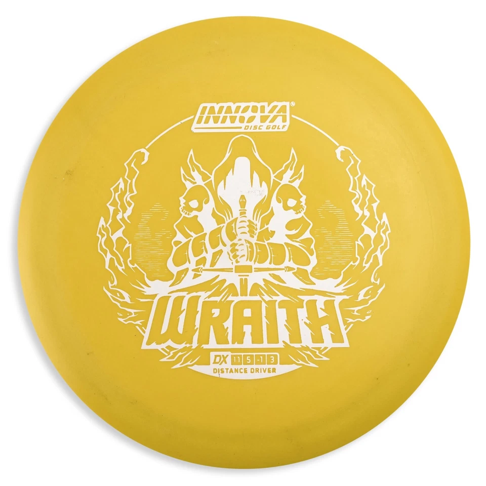 Innova DX Wraith Distance Driver Golf Disc, Yellow With White - Image 1 of 1
