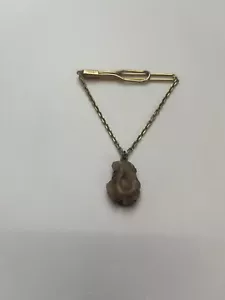 Vintage Tie Bar by Swank With Agate Stone - Picture 1 of 1