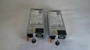 *Lot Of 2* Dell 0N24MJ / N24MJ 495W 80+ Platinum Hot-Swap Power Supply (B2328) - Picture 1 of 5