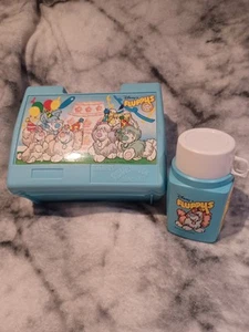 Seltene Farbe Vintage 1986 Disney Fluppy Hunde Brotdose und Thermoskanne von Aladdin - Bild 1 von 11
