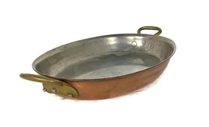 Unicorn stamped Belgium copper cookware Copper cooking pot saucepan Dish with b - Picture 1 of 8