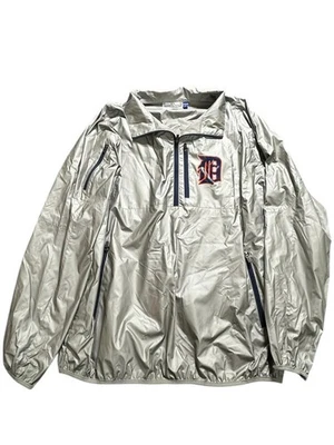 Pullover G-lll Sports By Carl Silver XXL Detroit Tigers 1/2 cremallera forrado de malla Foto 1 de 3
