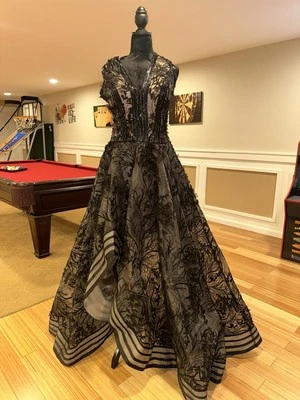 Black  High low Dress - Image 1 of 4