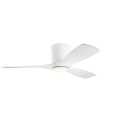 Kichler 300032 Volos 48" 3 Blade Hugger Indoor Ceiling Fan - Wall - White - Image 1 of 4
