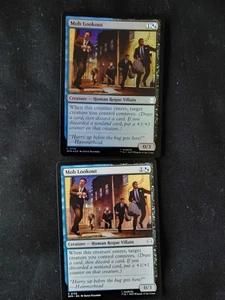 MTG:  Spider-Man:  MOB LOOKOUT, CREATURE FOIL - 136/286 Common SPM NM 2 CARDS - Picture 1 of 5