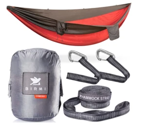 Birmi Portable Double Hammock with Straps - Waterproof Compression Sack ~ 500lb. - Bild 1 von 10