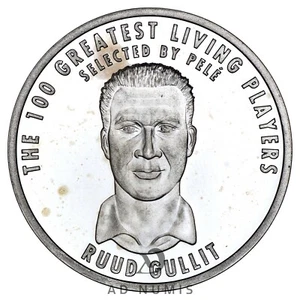 Pays-bas Médaille 2004 FIFA Argent Ruud Gullit 100 years of world football - Imagen 1 de 2