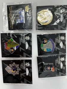 Rare Lot of 6 Salt Lake City 2002 Winter Olympic Pins Aminco, New - Picture 1 of 5