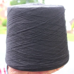 SPOLA FIBRES INTL - BLACK 100% ACRYLIC HIGH BULK YARN – NM: 1/16.25 – 3 lb/10oz - Picture 1 of 6