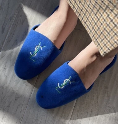 Zapatos de habitación vintage de terciopelo YSL Foto 1 de 4