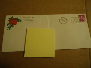 Nelson & Butts Inc Flower Shop JAMESTOWN NY envelope with contents 1958 - Picture 1 of 3