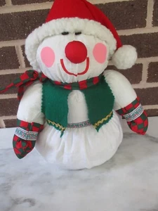 Muñeco de Nieve International Silver Co. 14" Peluche Hinchado Navidad - De colección 1995 - Imagen 1 de 4