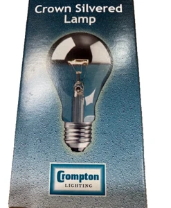 Crown Silver Top Reflector Dimmable A60 GLS Light Bulb 100W, ES, E27 - Picture 1 of 1