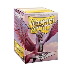 Matte Pink 100 ct Dragon Shield Sleeves Standard Size - Picture 1 of 1