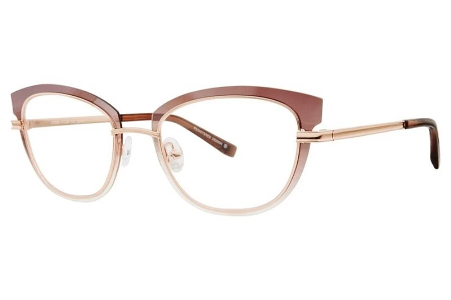 Marco de gafas Koali Morel 20029K marrón y oro rosa MD15 51-20-135 ojo de gato RX Foto 1 de 2