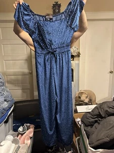 Mono Capri Three Pink Hearts Niña Talla XL Manga Corta Azul Marino/Plateado - Imagen 1 de 4