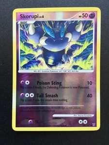 Alte Pokemon Skorupi Reverse Holo Karte Platin Supreme Victors 2009 TCG - LP/NM - Bild 1 von 3