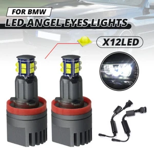 Paar 120W H8 Angel Eyes Ringe Standlicht Für BMW E92 E82 E90 E91 E93 E60 E89 - Afbeelding 1 van 9