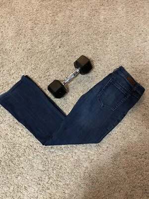 Pantalones de mezclilla Charlotte Russe con curvas para mujer talla 6s elásticos azul lavado oscuro Foto 1 de 4