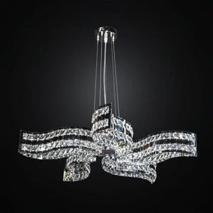 Moderner Kronleuchter Chrom Kristall Swarovsky Design 5-flammig BGA 3013-5 - Bild 1 von 1