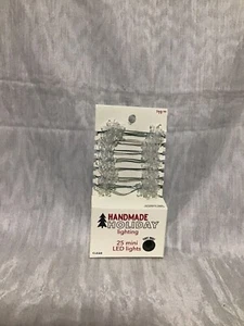 25 Handmade Mini LED Battery Operated Clear Snow Flake Lights - Picture 1 of 3