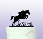 Surmatelas à gâteau acrylique personnalisé cheval saut d'obstacles