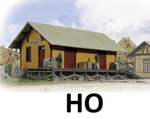 HO Scale - Golden Valley Freight House "Building Kit" Walthers - 933-3533 - Picture 1 of 5