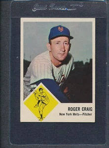 1963 Fleer #047 Roger Craig Mets EX *622 - Foto 1 di 1