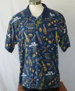 Big Dogs Artsy Design KING OF BBQ & BEER RULES Cocktail Humor Polo Knit Shirt~2X - Picture 1 of 8