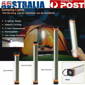 Portable Lantern LED Camping Light Lighting Stick Rechargeable Magnetic Bar Lamp - Picture 1 of 11