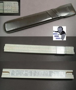 Albert Nestler Nr. 0232 Rietz Rechenschieber in Ledertasche - Bild 1 von 1