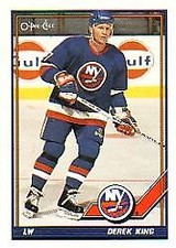 1991-92 O-Pee-Chee Hockey #455 Derek King