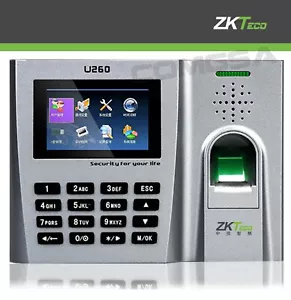 Zkteco U260 fingerprint biometric time clock, support of cards and codecs, ADMS - Picture 1 of 5
