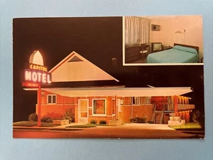 SOUTH BEND Indiana im Capitol Motel Vintage Postkarte - Bild 1 von 2