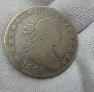 1806 (Knobbed 6, Small Stars) Draped Bust Half Dollar CIRC (Set Break) - Picture 1 of 8