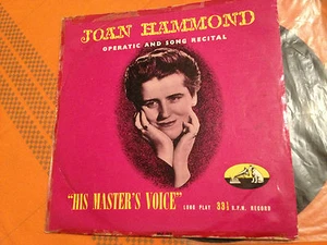 JOAN HAMMOND - OPERATIC AND SONG RECITAL - Orig.1953 Aus Lp HMV OALP1076 G/VG - Picture 1 of 6