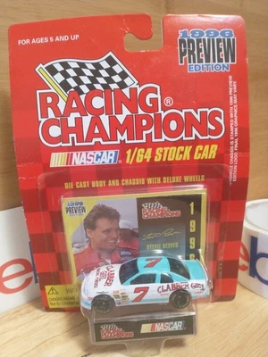 Racing Champions NASCAR 1/64 diecast #7 Clabber Girl Stevie Reeves 1996 Preview - Image 1 of 4