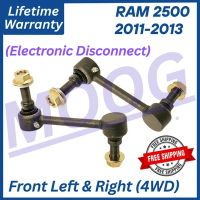 Barras estabilizadoras delanteras engrasables MOOG OEM para RAM 2500 2011-2013 4x4 garantía de por vida Foto 1 de 4