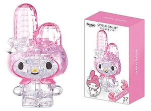 Hanayama Crystal Gallery 3D Puzzle Sanrio My Melody 37 piece F/S w/Tracking# NEW - Picture 1 of 3