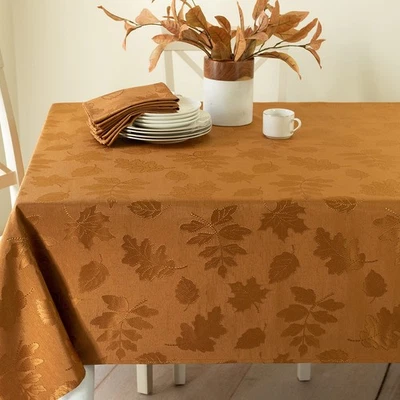 Harvest Legacy Damask Fabric Table Cloth Fall, Harvest, and Thanksgiving Tabl... - Image 1 of 4
